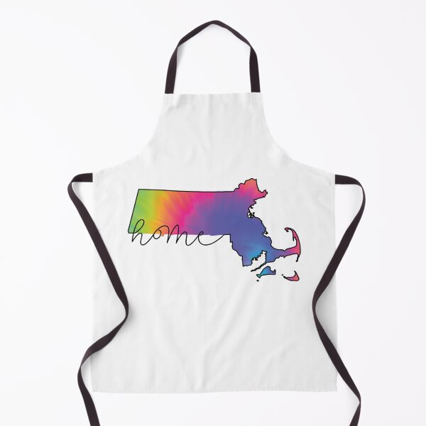 Item preview, Massachusetts Home Tie Dye State Outline Map Black and White designed and sold by clothesy7.