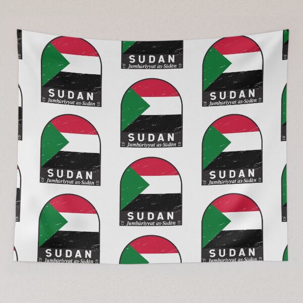 Item preview, Sudan Flag Emblem Distressed Vintage designed and sold by KrisSidDesigns.