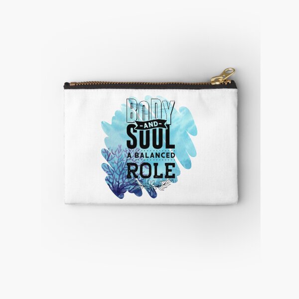 Item preview, Body, and Soul, A Balanced Role - Positive Quote - Blue Abstract Design Motivation - Yoga - Empower designed and sold by Mechanical-Artt.