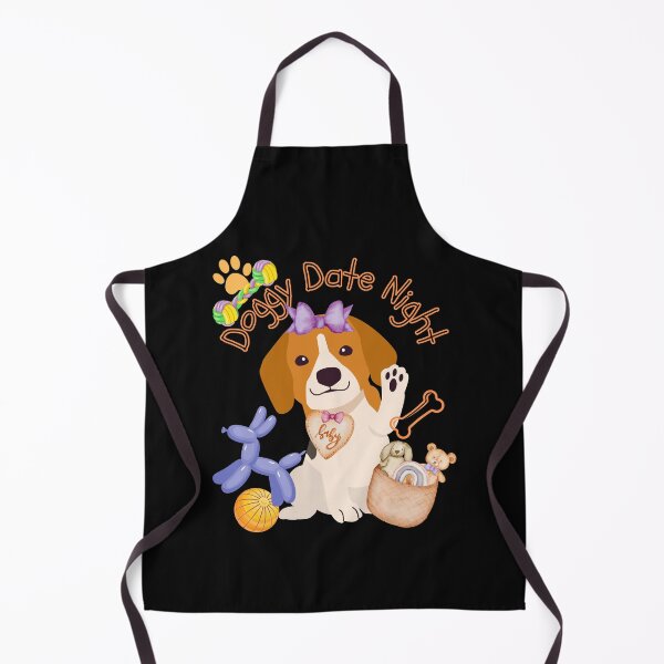 Item preview, Doggy Date Night Cute Illustration Design designed and sold by EarthArtDesigns.