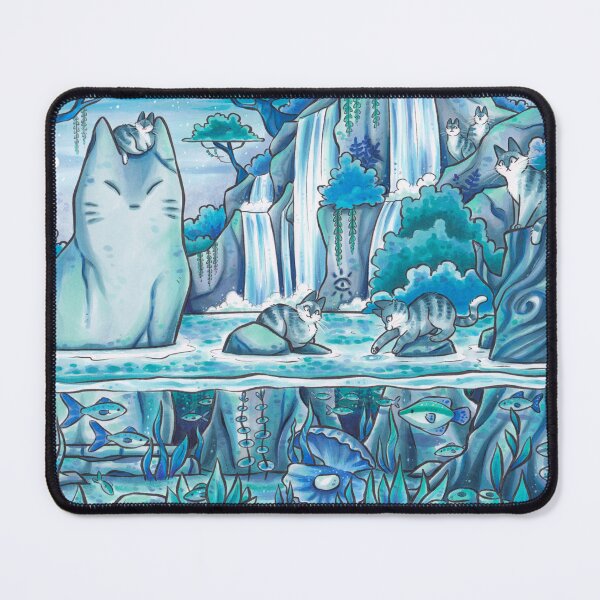 Item preview, Mysterious Jungle Cat Pond designed and sold by kattvalk.
