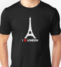 I Heart London Eiffel Tower - Joke T-Shirt Unisex T-Shirt