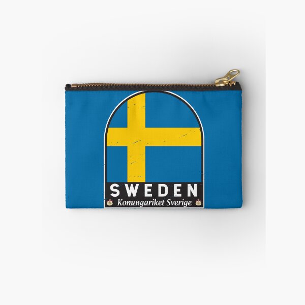 Item preview, Sweden Flag Emblem Distressed Vintage designed and sold by KrisSidDesigns.