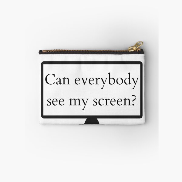 Item preview, Can everybody see my screen? Video conferencing quote - white icon designed and sold by ArtsySue.