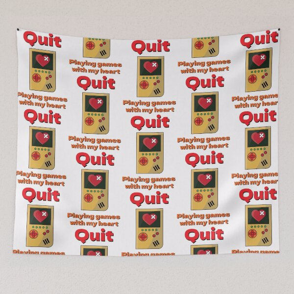 Item preview, Quit playing games with my heart designed and sold by MarioMall01.