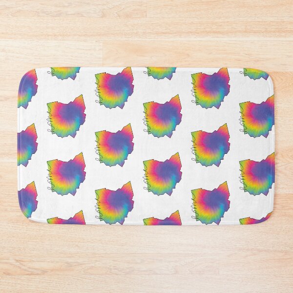 Item preview, Ohio Home State Outline Map Tie Dye  designed and sold by clothesy7.