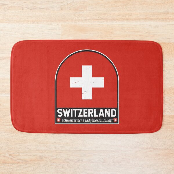 Item preview, Switzerland Flag Emblem Distressed Vintage designed and sold by KrisSidDesigns.