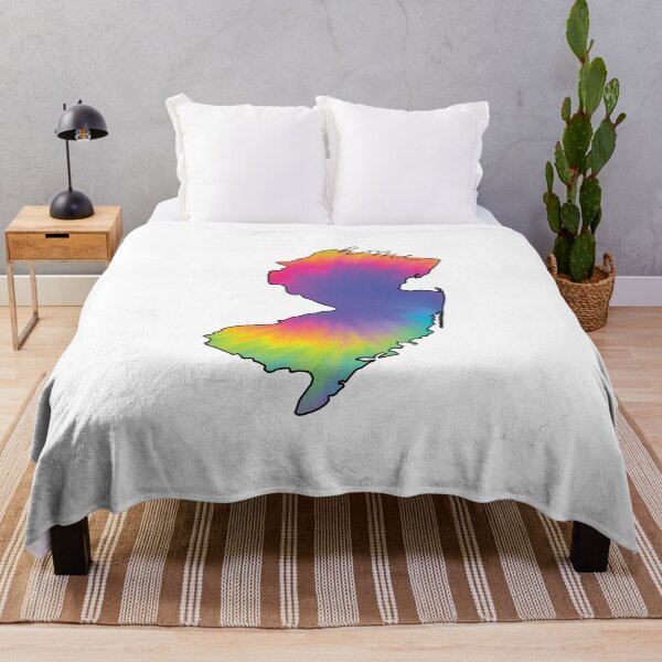 Item preview, New Jersey Map Home State Outline Tie Dye designed and sold by clothesy7.