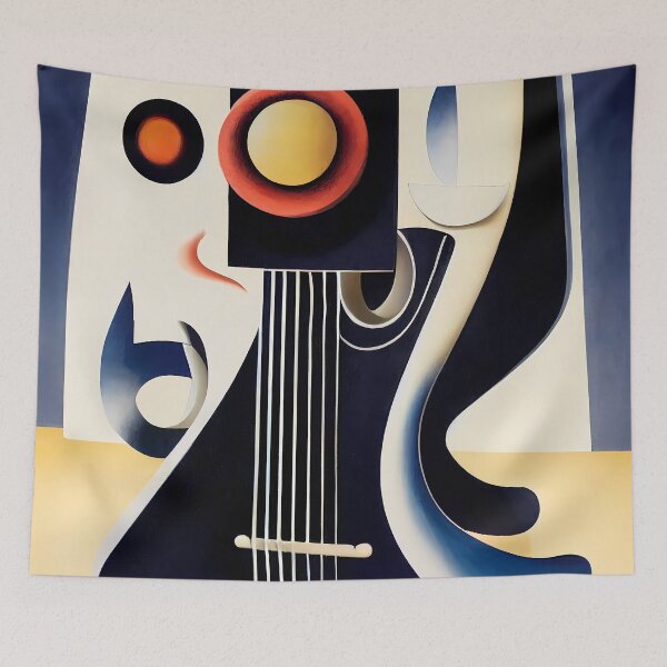 Item preview, The surrealistic guitar music waves designed and sold by KOTOdesign.