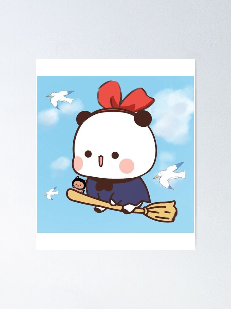 BUBU出品です。 Bubu With The Broomstick Flying In The Sky