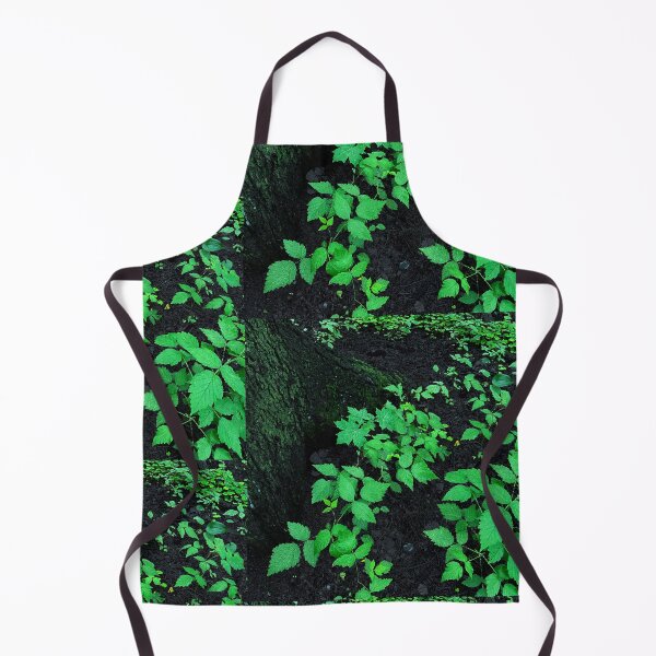 Item preview, Dark night forest with green leaves on the ground designed and sold by Azaswi.
