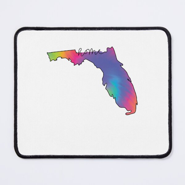 Item preview, Florida Home Map State Outline Tie Dye  designed and sold by clothesy7.