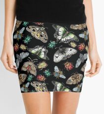 Lino Print Bugs and Insects Mini Skirt