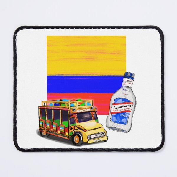 Item preview, Colombia, Colombian Flag, Aguardiente, Chiva Bus designed and sold by Alexandra Wuyke.