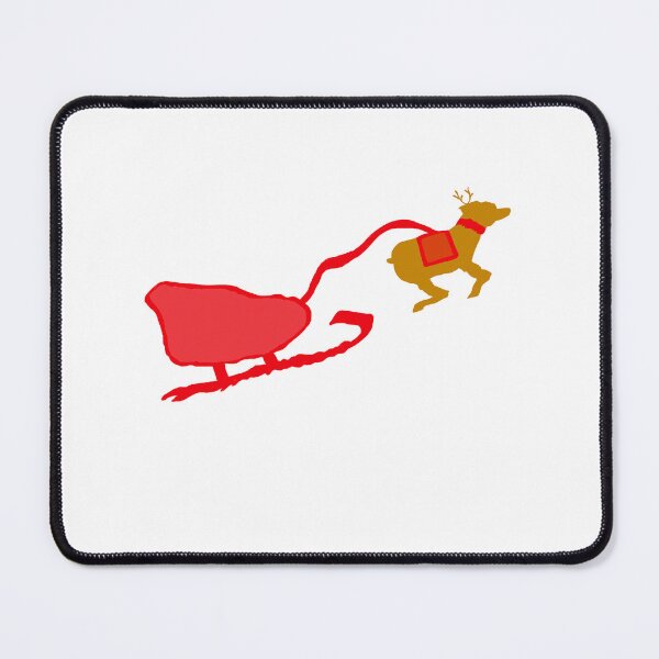 Item preview, Santa Sleigh and Reindeer designed and sold by fairytalearrrt.