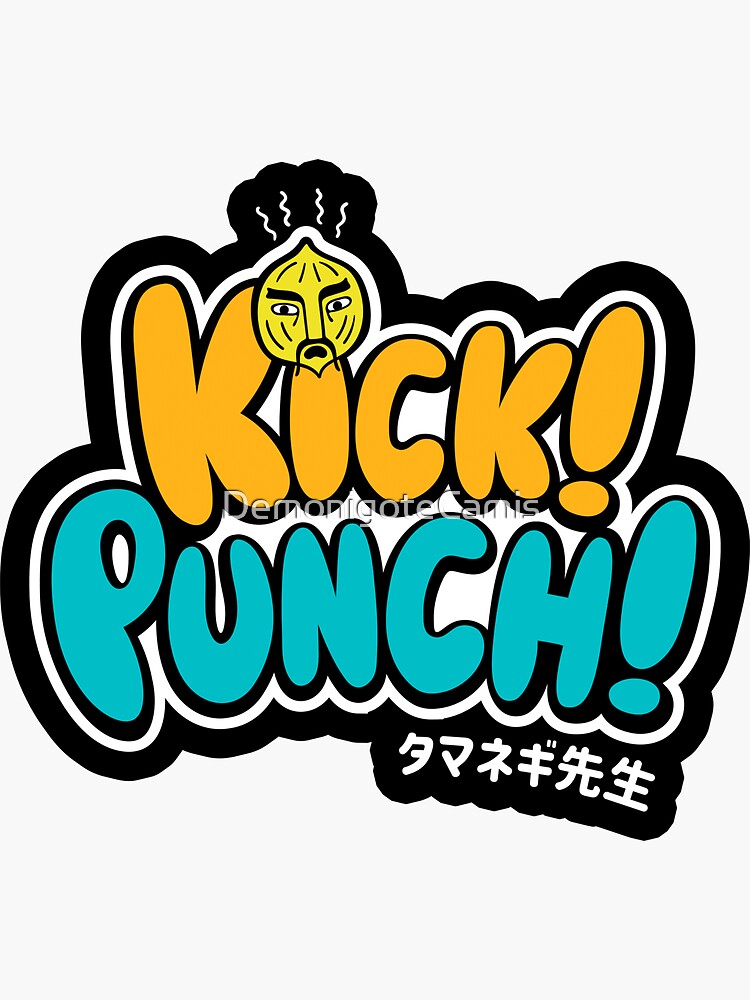 "Kick Punch v2" Sticker for Sale by DemonigoteCamis Redbubble