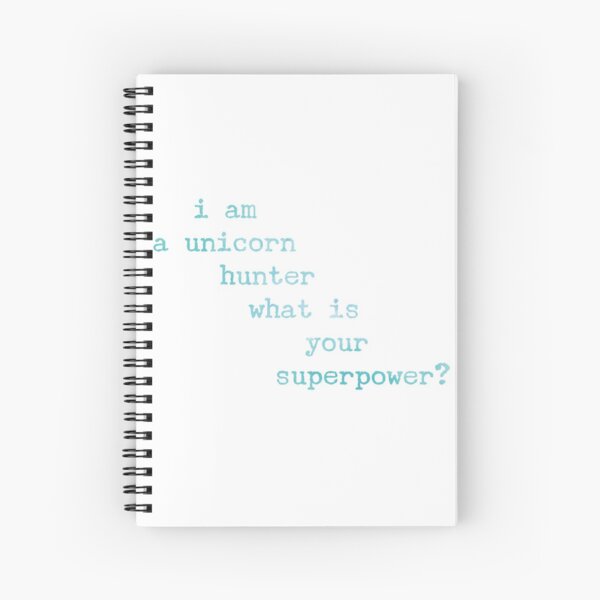 Unicorn Hunter Spiral Notebook