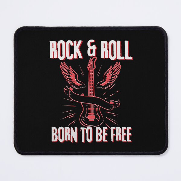 Item preview, Rock And Roll Born To Be Free designed and sold by Hussain Shirts.