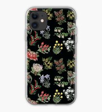 Native Flower Lino Print iPhone Case