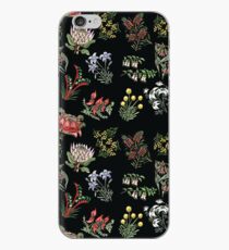 Native Flower Lino Print iPhone Case