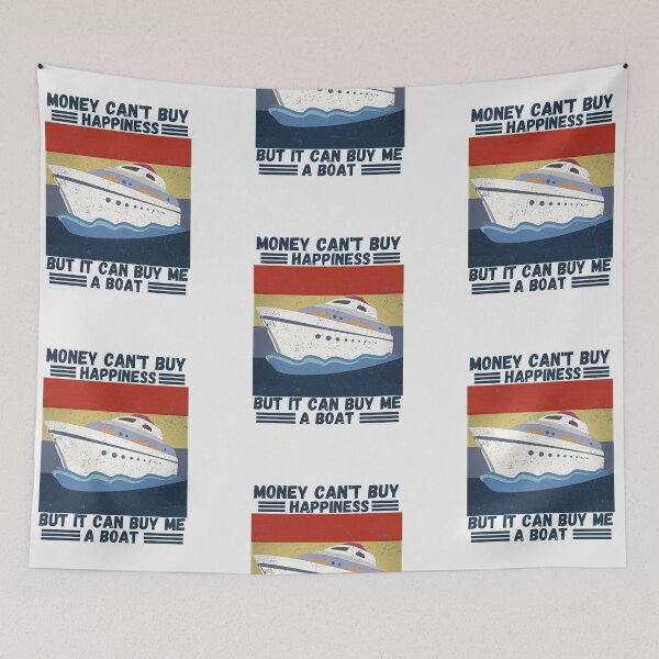 Item preview, Money Cant Buy Happiness But It Can Buy Me A Boat Boating  designed and sold by Mr-AShop.