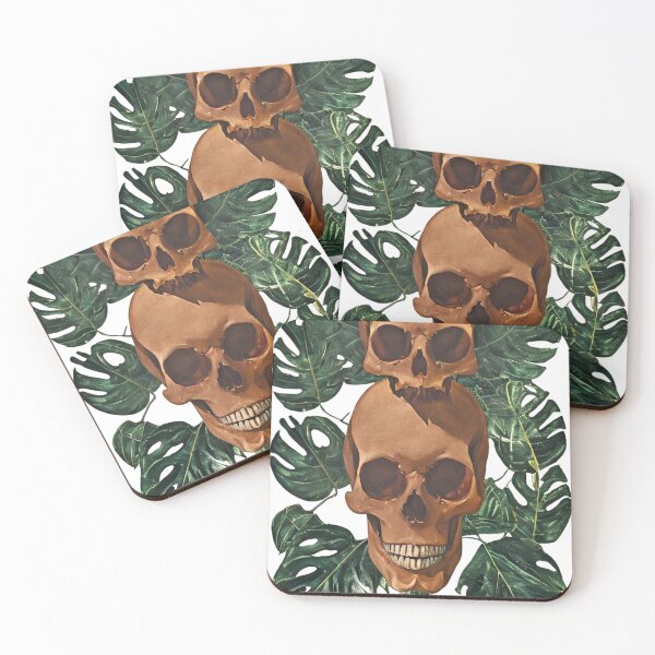 Item preview, Monstera Skulls designed and sold by cranioholix.