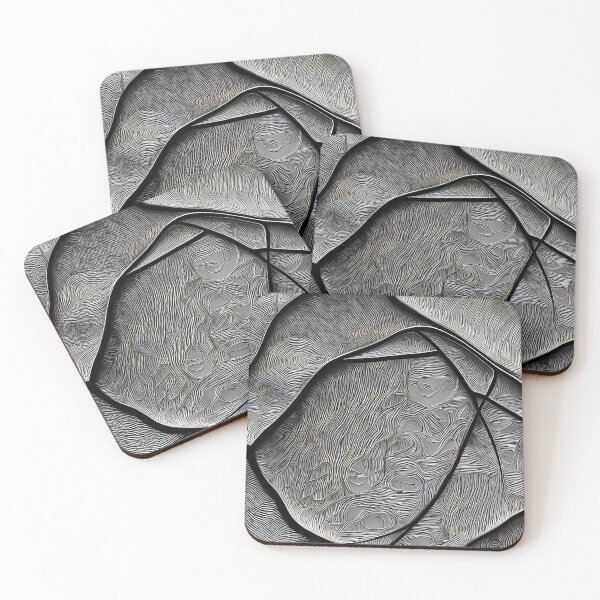 Item preview, Pasasidilu Vutemay - Abstract psychedelic black and white painting designed and sold by thecocotouchart.