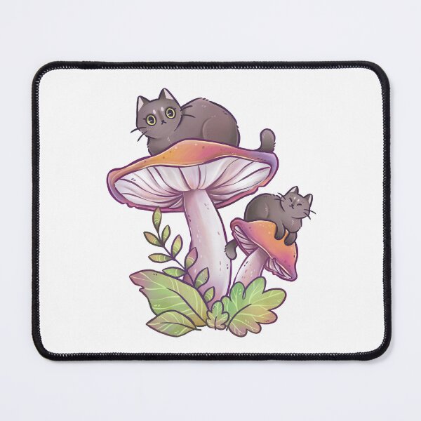 Item preview, Small Mushroom Kitties designed and sold by kattvalk.