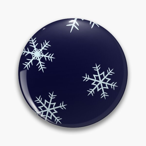 Item preview, Snowflake winter pattern on midnight blue background designed and sold by DesignsByMadiha.