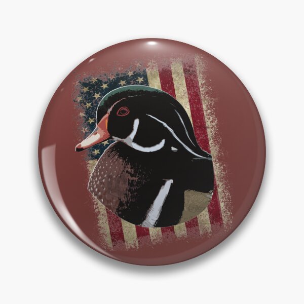 Item preview, Minimalist Wood Duck Design for Duck Hunters, Patriotic Duck Hunting designed and sold by LifeCrush.