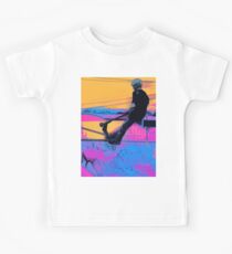 On Edge - Stunt Scooter Artwork Kids Tee