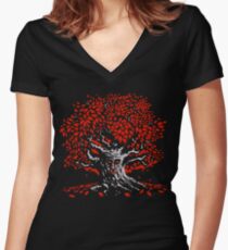 Winterfell Weirwood Women's Fitted V-Neck T-Shirt