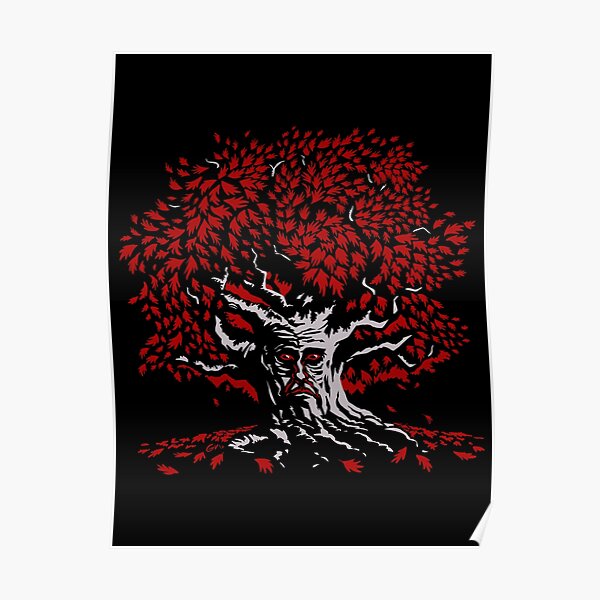l'arbre du cœur de Wierwood de Winterfell's godswood voit avec les yeux des anciens dieux sans nom de Westeros. Poster