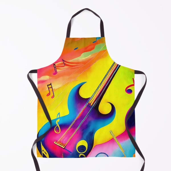 Item preview, The Surrealistic Guitar Music Waves Vivid Colors designed and sold by KOTOdesign.