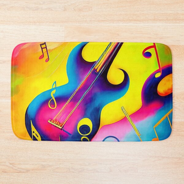 Item preview, The Surrealistic Guitar Music Waves Vivid Colors designed and sold by KOTOdesign.