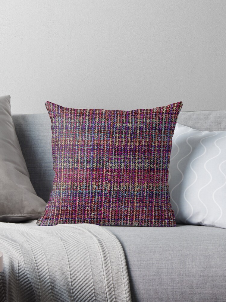 Decorative Pillows, Tweed Throw Pillow, Multicolor