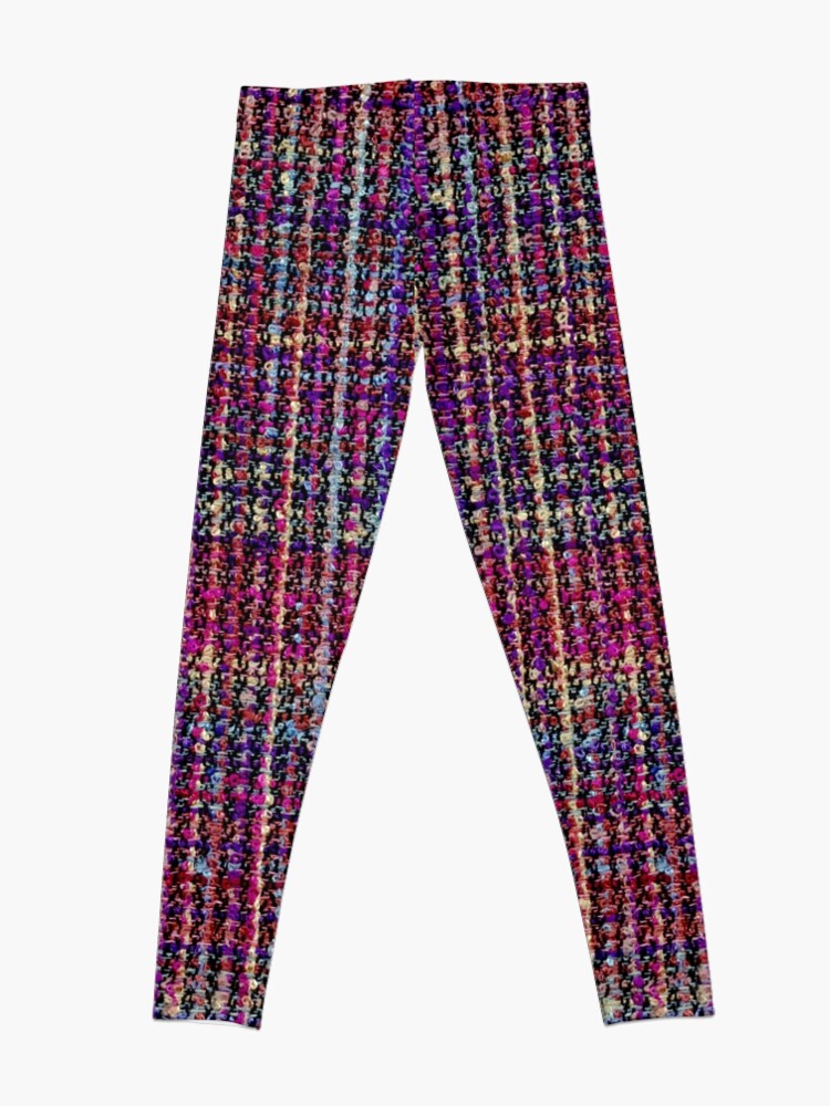 Multicolor Tweed Fabric Pattern | Leggings