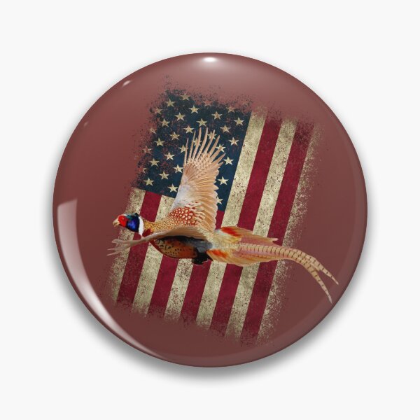 Artikelvorschau, Minimalistisches Fasanenjagd-Design für Fasanenjäger, patriotischer Fasan entworfen und verkauft von LifeCrush.