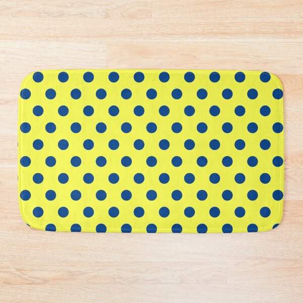 Item preview, Navy Blue and Yellow Polka Dots designed and sold by patterniastudio.