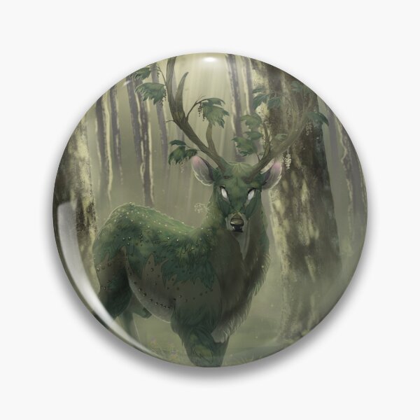 Item preview, Mystical Forest Guardian Stag Illustration Print designed and sold by CaffeineBee.
