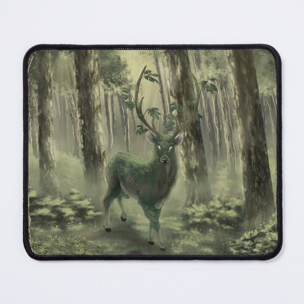 Item preview, Mystical Forest Guardian Stag Illustration Print designed and sold by CaffeineBee.