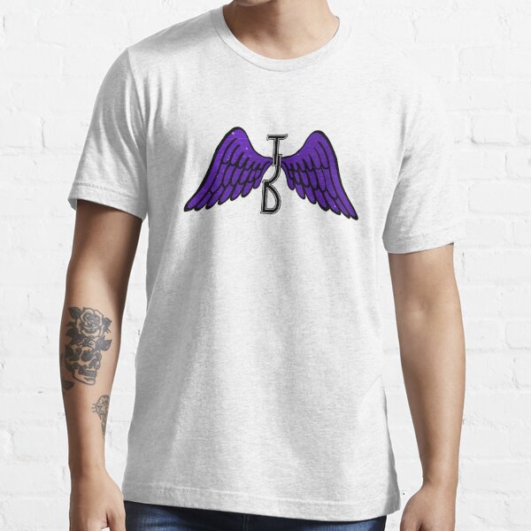 TJD PURPLE WINGS Essential T-Shirt for Sale by sarascoprox
