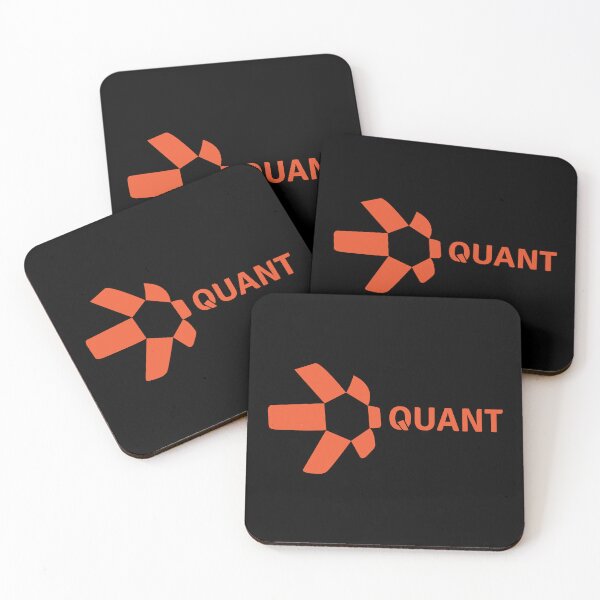 Item preview, Quant QNT Crypto Altcoin - Clean Horizontal Orange Logo with Text Logo designed and sold by CryptoMoods.