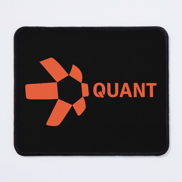Item preview, Quant QNT Crypto Altcoin - Clean Horizontal Orange Logo with Text Logo designed and sold by CryptoMoods.