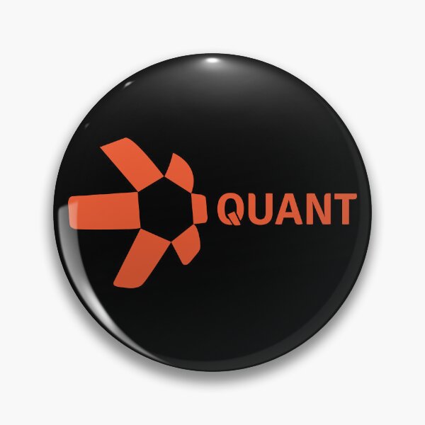 Item preview, Quant QNT Crypto Altcoin - Clean Horizontal Orange Logo with Text Logo designed and sold by CryptoMoods.