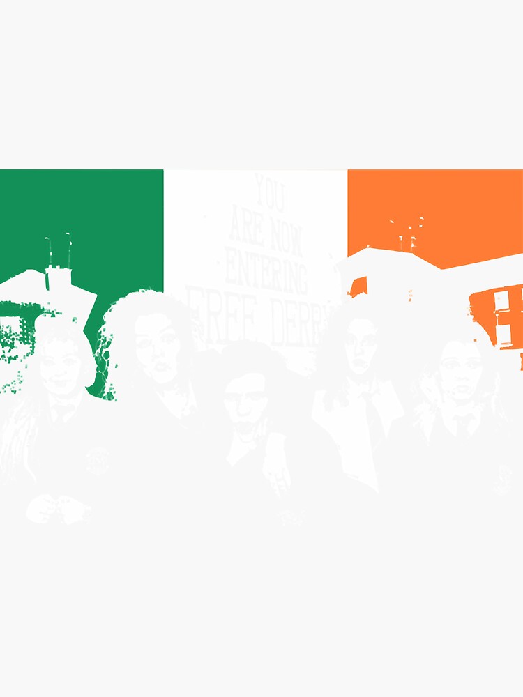 "Retro Vintage Beautiful Model Derry Girls Music Vintage Retro" Sticker