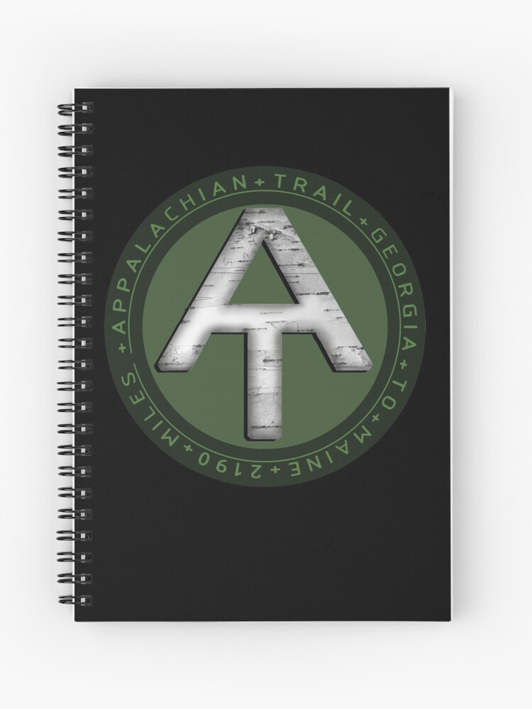 Appalachian Trail Green Logo Spiral Notebook By Thruhike Redbubble