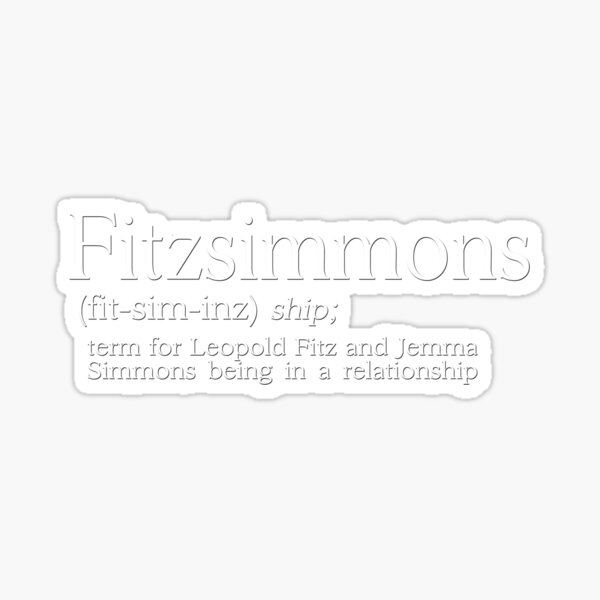 Fitzsimmons Defined Sticker