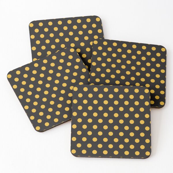 Item preview, Yellow and Black Polka Dots designed and sold by patterniastudio.