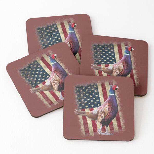 Item preview, Minimalist Pheasant Hunting Design for Pheasant Hunters, Patriotic Pheasant designed and sold by LifeCrush.